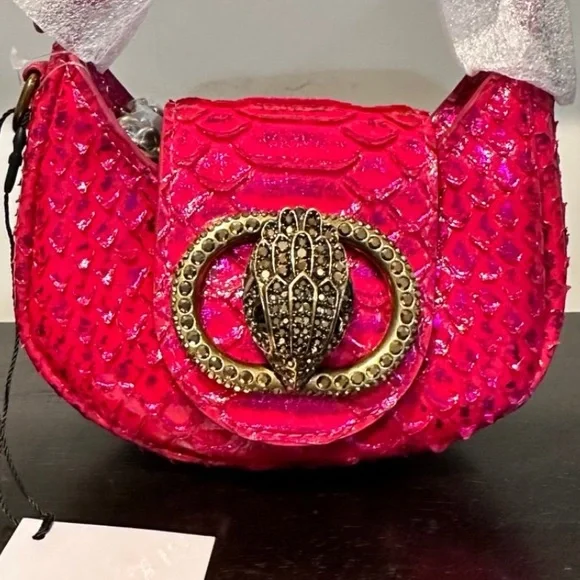 Kurt Geiger Micro Chelsea Hobo Bag Fuchsia - Picture 4 of 11